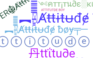 Segvārds - Attitudeboy