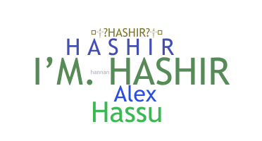 Segvārds - Hashir