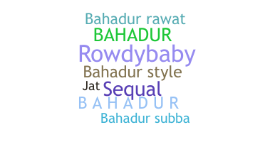 Segvārds - Bahadur