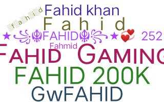 Segvārds - Fahid