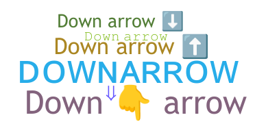 Segvārds - downarrow