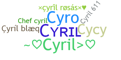 Segvārds - Cyril