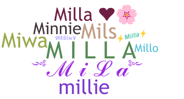 Segvārds - Milla