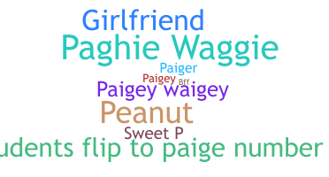 Segvārds - Paige