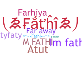 Segvārds - Fathi