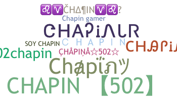 Segvārds - Chapin