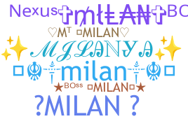 Segvārds - Milan