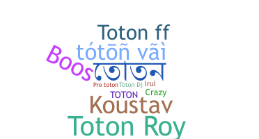 Segvārds - Toton