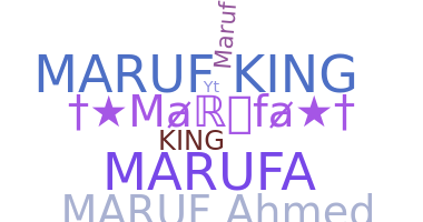 Segvārds - Marufa