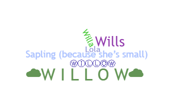 Segvārds - Willow