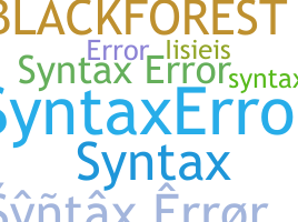 Segvārds - Syntaxerror